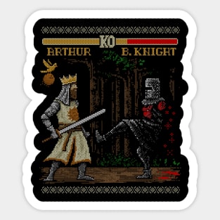 Epic Fight Ugly Holiday Sweater Sticker